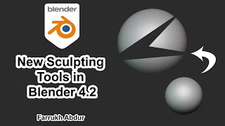 New Sculpting Tools in Blender 42 [upl. by Ayotel]