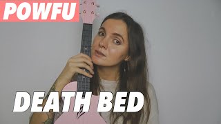 POWFU  DEATH BED  EASY UKULELE TUTORIAL [upl. by Riay]