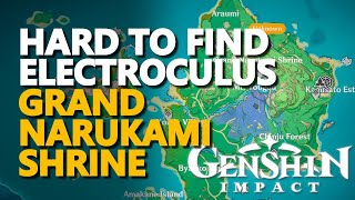 Hard to find Grand Narukami Shrine Electroculus Genshin Impact [upl. by Iggem]