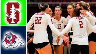 1 Stanford vs Fresno State First Round  2023 NCAA Women Volleyball Championship [upl. by Chloette]