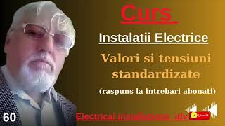 60 Valori si Tensiuni Standardizate 220230 V   380400V  Curs gratuit Instalatii electrice [upl. by Banyaz]