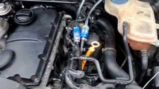 VW Passat B5 19 85kW PD Wynns diesel system purge cleaning [upl. by Soelch]