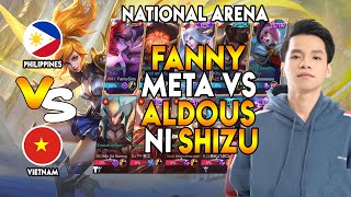 FANNY META NG TEAM PH PINAKA MALAKAS MAG ALDOUS SHIZU  National Arena [upl. by Ellehciram]