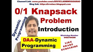 01 Knapsack Problem  01 Knapsack Problem using Dynamic Programming  Dynamic Programming  DAA [upl. by Ennaihs]