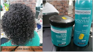 How to  Curly Perm Retouch with Wave Nouveau [upl. by Nylassej]