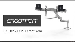 Ergotron LX Desk Dual Direct Arm  Radius Office [upl. by Ortrud715]