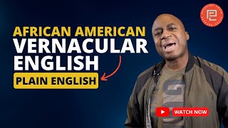 African American Vernacular English Ebonics [upl. by Adnola]