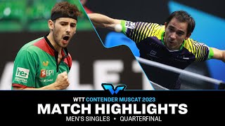 Joao Geraldo vs Hugo Calderano  MS QF  WTT Contender Muscat 2023 [upl. by Noelani]