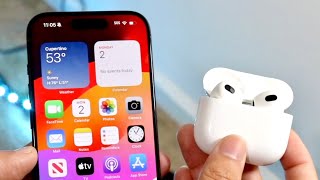 How To Connect AirPods To iPhone 15 [upl. by Ahsimac]