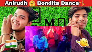 Lehnga Aniruddh amp Bindia Dance Reaction lenga song [upl. by Assirat]