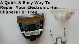 How To repair Your Electronic Hair Clippers Spring Attachment [upl. by Almond]