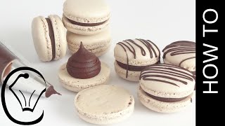 Foolproof Easy Mocha French Macarons With Chocolate Ganache by Cupcake Savvys Kitchen [upl. by Cinda]