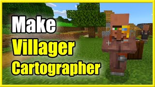 How to Make a Cartographer Villager in Minecraft Best Tutorial [upl. by Ekihc707]