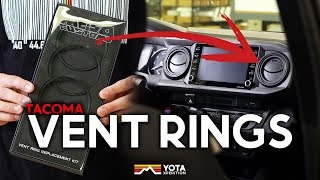 Meso Customs Tacoma Dash Vent Ring Install [upl. by Keever]