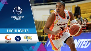 UMMC Ekaterinburg  ZVVZ USK Praha  Highlights  EuroLeague Women 202122 [upl. by Ateuqahs]