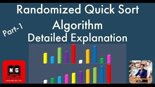 Randomized Quick Sort Algorithm  Randomized Quicksort Example  Algorithm Design  PART 36 [upl. by Iralav246]