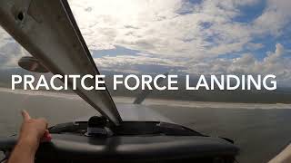 Moruya circuits and practice force landing [upl. by Anyotal]