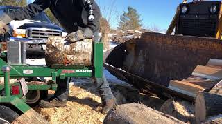 Surge master log splitter firewood [upl. by Kipper]