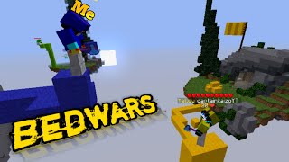 Playing bedwars on mobile pojav loucher  with keyboard and mouse [upl. by Prowel]