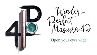 Define Your Eyes with Wonder Perfect Mascara 4D  Clarins [upl. by Akimrehs]