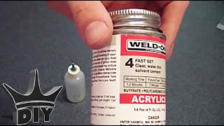 HOW TO glue acrylic welding [upl. by Drofnil]