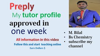 How to make a good online teacher profile on preply Video and description idea preply how does work [upl. by Yreme693]