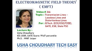 Video  266  Transmission Lines  Lossless Lines and Distortionless Lines [upl. by Childers172]