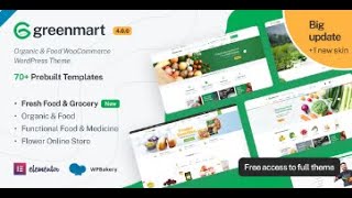 How to Build a Grocery Ecommerce WordPress Website GreenMart Template [upl. by Barbette765]