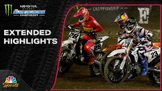 Supercross 2024 EXTENDED HIGHLIGHTS Round 4 in Anaheim  12724  Motorsports on NBC [upl. by Aihsatal]