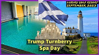 Trump Turnberry Spa Day  Ayrshire Scotland UK Sep 23 [upl. by Aihsi]