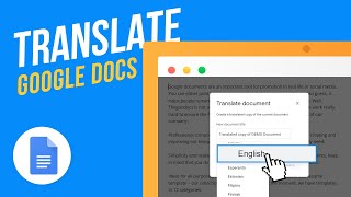 How to Translate a Google Doc  Any Language [upl. by Felike]