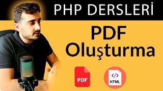 Php ile PDF Oluşturma  Html Dosyasını Pdfe Dönüştürüyoruz Dompdf [upl. by Kuebbing129]