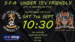 City of Salford U15 SFA v South Ribble U15 SFA Friendly 07092024 [upl. by Karoline]