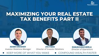 Maximizing your Real Estate Taxes Part 2 for Real Estate Professionals REPs [upl. by Nare]