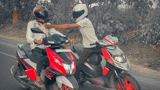 Tvs Ntorq 125 Race xp Vs Aprilia SR 150  Long Race [upl. by Akemak]