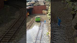 😱💦Nach Unwetter 💨😱und Flut ⚒️🚂lgb Gartenbahn noch unter Wasser💦😱🚂youtubeshorts gartenbahntrain [upl. by Leksehcey]