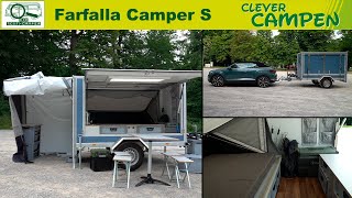 Farfalla Camper S  Kleiner Anhänger der es in sich hat  zum selbstbewußten Preis  Clever Campen [upl. by Arette]