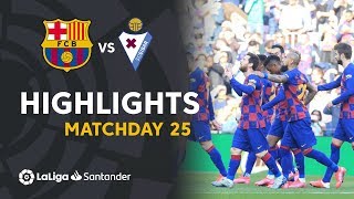 Highlights FC Barcelona vs SD Eibar 50 [upl. by Chamkis]