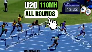 Jamaica Will DOMINATE Sprint Hurdles  2022 CARIFTA Games ⚡HEATSFINALS trackandfield 110mh [upl. by Anahsahs]