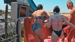 Unseen Secrets Exploring Europes Aquaparadise Water Park In Nessebar Bulgaria All Waterslides [upl. by Nylac94]