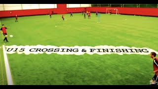 Soccer Drill Crossing amp Finishing U15 [upl. by Mannuela]