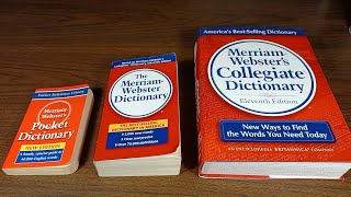 What size dictionary should I buy Pocket vs Office vs Collegiate [upl. by Llet968]