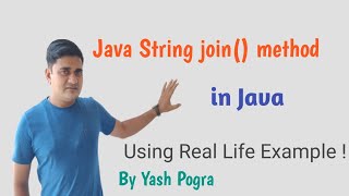 String join method in java  Java String join example  Java String join with delimiter [upl. by Lovato]