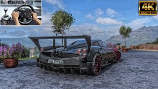 Beautiful Sounding V12 Pagani Huayra BC  Forza Horizon 5  Thrustmaster TX Gameplay 4K [upl. by Lekar612]