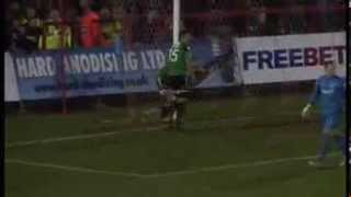 Youve got to see this Wrexham ghost goal goes through the net [upl. by Aneekal]