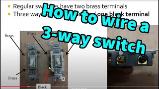 How to wire a three way switch SPDT [upl. by Eberhart]