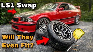 Big Wheel and Tire Upgrade for the LS Swap E36  BMW M3 Side Skirt Install [upl. by Guthrie237]