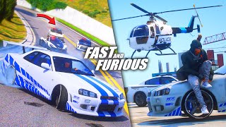 HOT PURSUIT SKYLINE PAUL WALKER  AKSI GILA OCONNER FAMILY  GTA 5 ROLEPLAY [upl. by Heyes11]