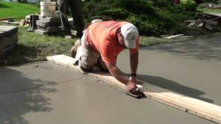 How to Pour Concrete Driveway [upl. by Lasko]