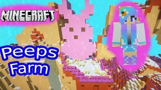 Minecraft Giant Bunny PEEPS Chick Farm Cookie Swirl C Video [upl. by Tallula]